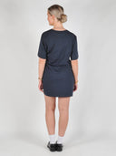 Donkerblauwe midi jurk brazilmd