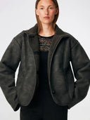 Donkergrijze jacket coralinemd