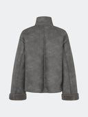 Donkergrijze jacket coralinemd