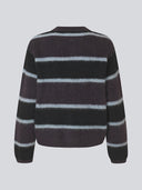 Donkerpaars gestreepte cardigan rafaelmd