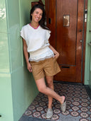 Paisley shorts apricotmd