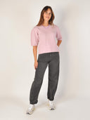 Roze gebreide top petronellamd