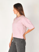 Roze gebreide top petronellamd