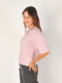 Roze gebreide top petronellamd