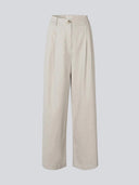 Lichtbeige linnen pantalon galemd