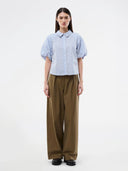 Lichtblauwe blouse augustamd