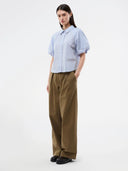 Lichtblauwe blouse augustamd