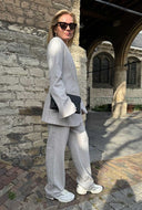 Lichtgrijze pantalon heartmd