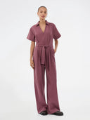 Paarse jumpsuit vallemd