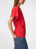 Rood getailleerd t-shirt patayamd