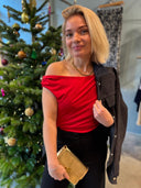 Off-shoulder top himamd