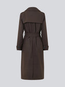 Donkerbruine mantel shaymd dark coffee