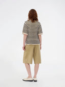Beige bermuda toremd