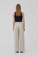Beige linnen broek honormd pants