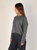 Donkergroen sweatshirt abello