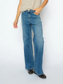 Blauwe wide leg jeans mmdara hera