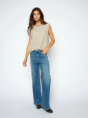 Blauwe wide leg jeans mmdara hera