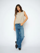 Blauwe wide leg jeans mmdara hera