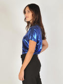 Metallic t-shirt mmnivola o-neck