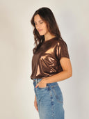 Metallic t-shirt mmnivola o-neck