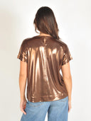 Metallic t-shirt mmnivola o-neck