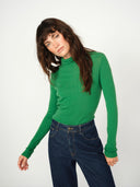 Groene wollen longsleeve bouch
