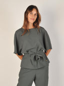 Donkergroene blouse rikala miley
