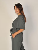 Donkergroene blouse rikala miley