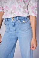 Lichtblauwe jeans colette grendel long