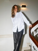 Witte oversized blouse mmenola