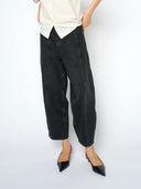 Zwarte barrel jeans mmrosy