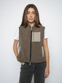 Donkergroene teddy bodywarmer rowe eli