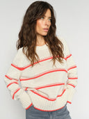 Ecru gestreepte trui rola bine stripe