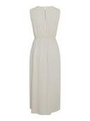 Beige mouwloze jurk daria