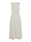 Beige mouwloze jurk daria