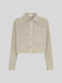 Zandkleurige denim blouse lio