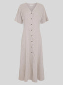 Linnenmix midi jurk viana ginia
