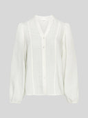 Crèmekleurige blouse blanka amrita shirt