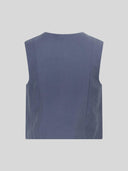 Blauw gilet frode waistcoat