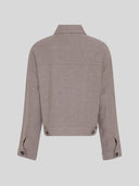 Bruin linnenmix jasje viana ginia