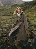 Bruine manteljas pamela coat chk