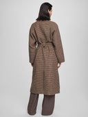 Bruine manteljas pamela coat chk