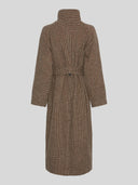 Bruine manteljas pamela coat chk