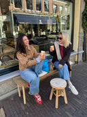 Camel getailleerde jacket esmeralda