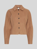 Camel getailleerde jacket esmeralda