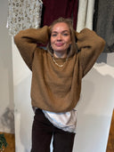 Lichtbruine trui gustel hope pullover