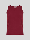 Donkerrode top charlitta