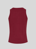 Donkerrode top charlitta