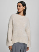 Crèmekleurige trui thira salmia pullover