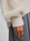 Crèmekleurige trui thira salmia pullover